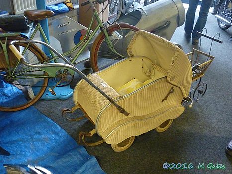 Not just motor cycles: pram & Motobécane bicycle