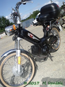 Tomos Retro Classic on the 2017 Bluebell Run