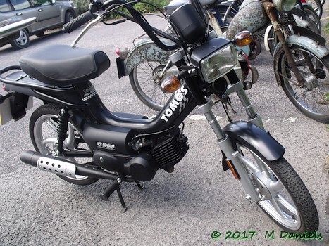 Tomos Flexer 45 on the 2017 Bluebell Run