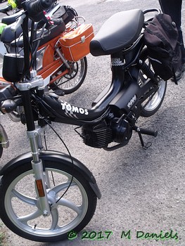 Tomos Flexer 45 on the 2017 Bluebell Run