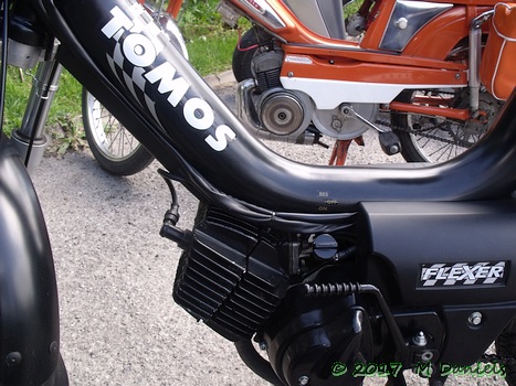 Tomos Flexer 45 on the 2017 Bluebell Run