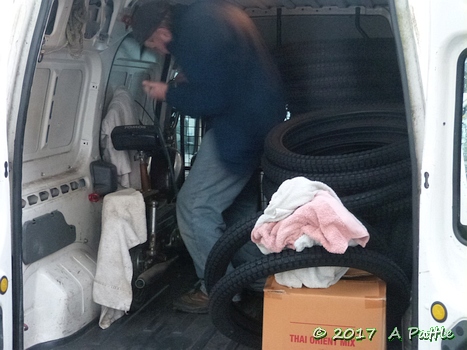 Loading the van