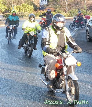 Mince Pie Run leaving Ipswich