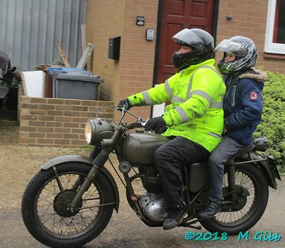 Arriving at Bromeswell village hall