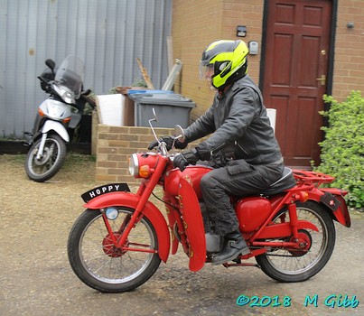 Arriving at Bromeswell village hall