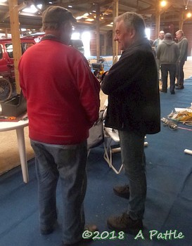 Setting up the EACC stand at Copdock Show