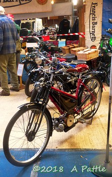 Power Bike on the Francis-Barnett stand