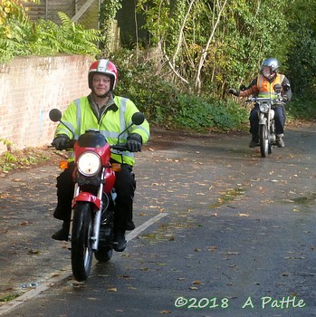 Kneel’s Wheels leaving Great Blakenham village hall