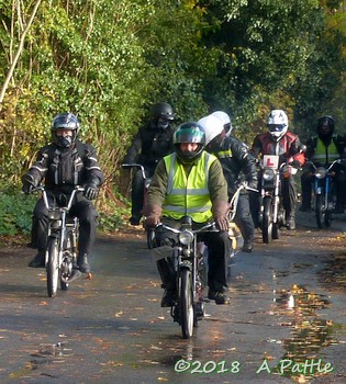 Kneel’s Wheels leaving Great Blakenham village hall