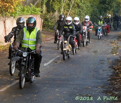 Kneel’s Wheels leaving Great Blakenham village hall