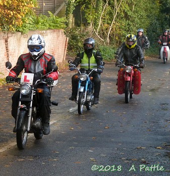 Kneel’s Wheels leaving Great Blakenham village hall