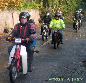 Kneel’s Wheels leaving Great Blakenham village hall