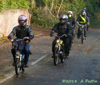 Kneel’s Wheels leaving Great Blakenham village hall