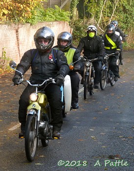 Kneel’s Wheels leaving Great Blakenham village hall