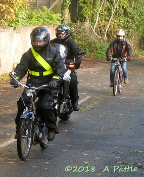 Kneel’s Wheels leaving Great Blakenham village hall