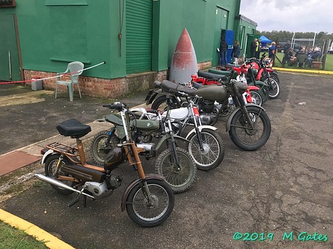Cycles and mopeds at Suffolk Aviation Heritage Group
