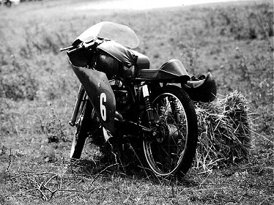 Unidentified racing motor cycle