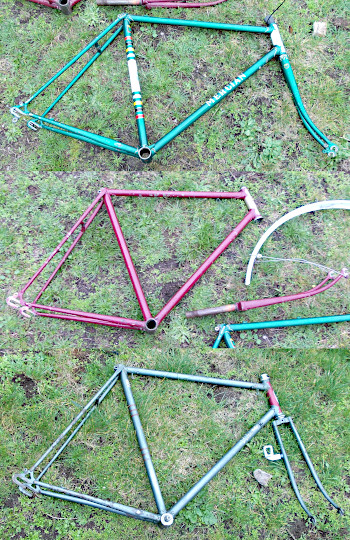 Three bike frames