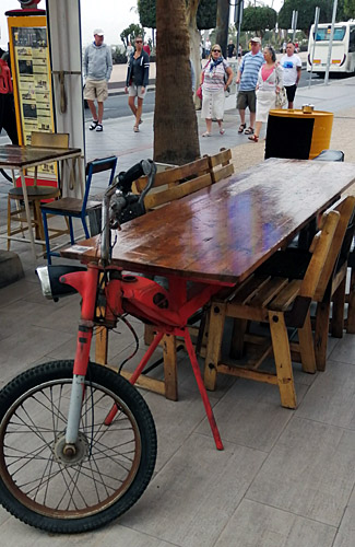 Derbi moped in Lanzarote