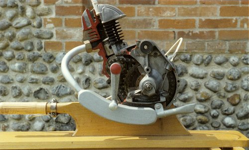 Sectioned cyclemotor engine